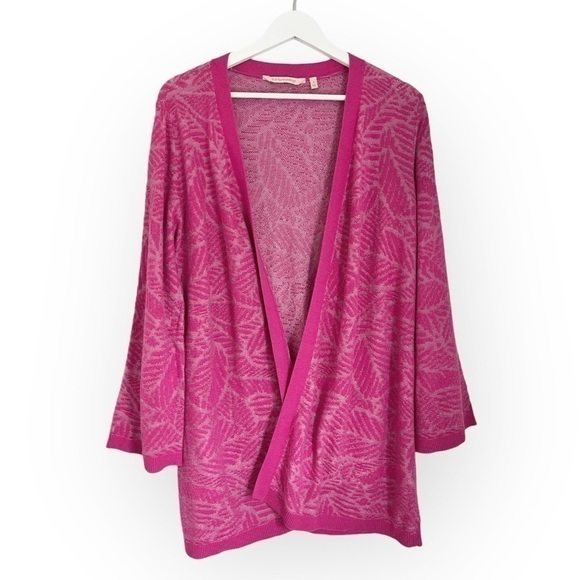 Soft Surroundings Women’s Kinsley Cardigan Bright Pink Size Small - Picture 2 of 9
